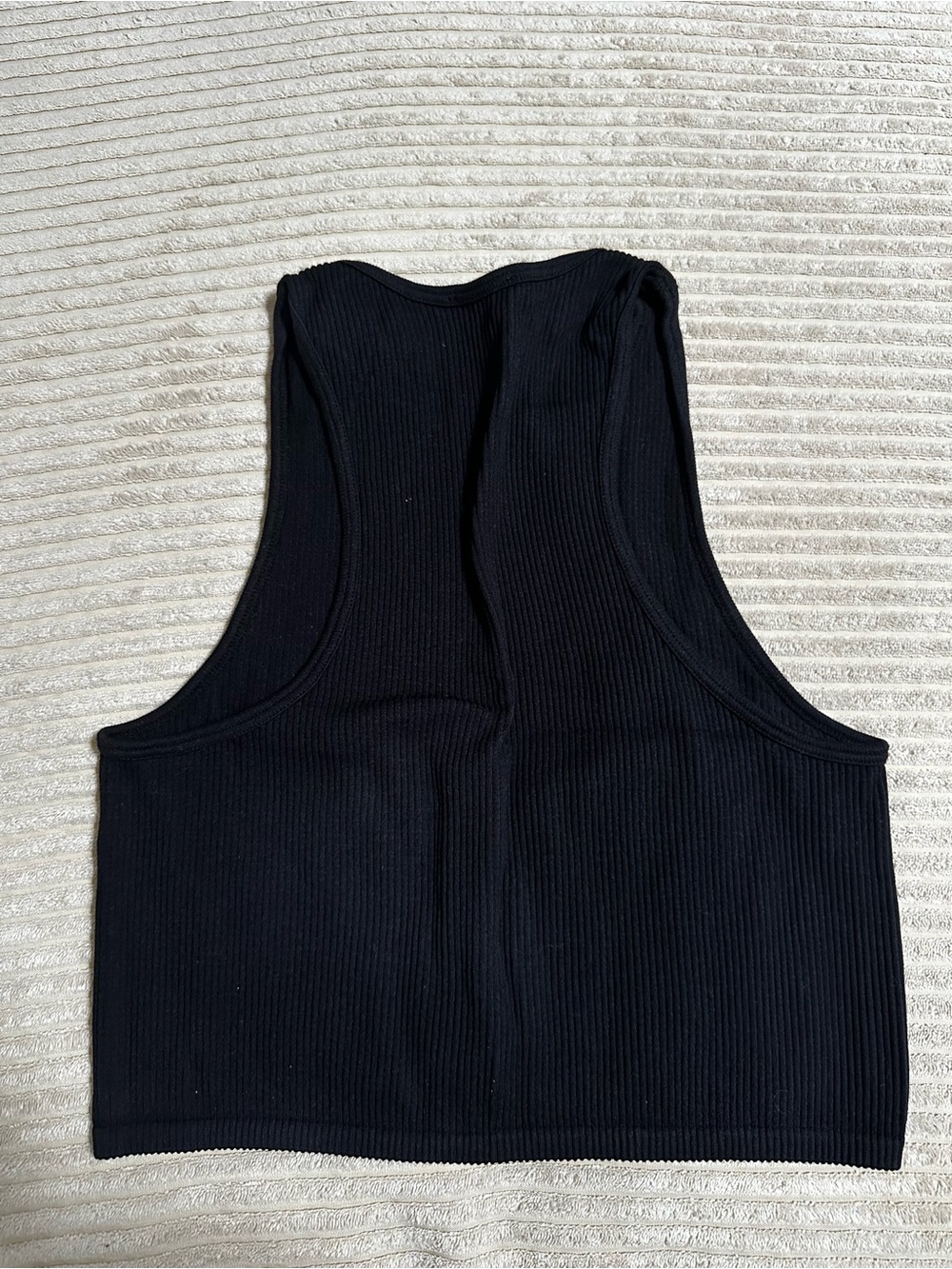 Zara Black Ribbed Tank - Picture 3 of 3